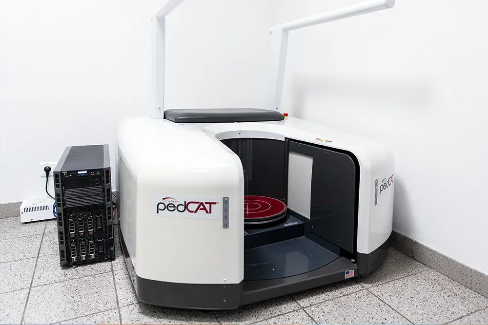 Imagerie 3D c&ocirc;ne beam du pied en charge (Pedcat)