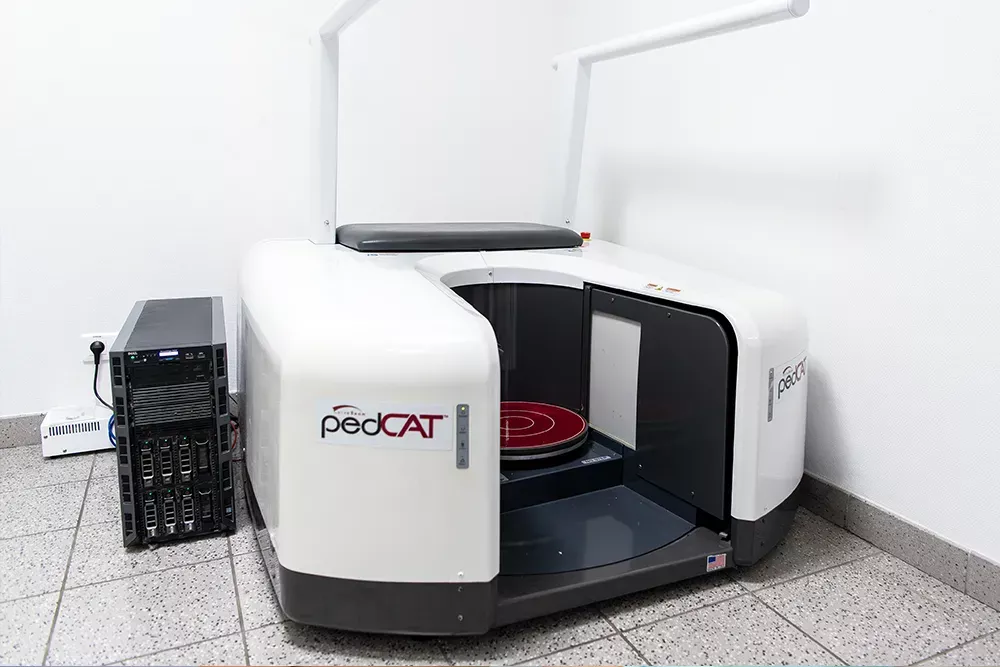 Imagerie 3D c&ocirc;ne beam du pied en charge (Pedcat)